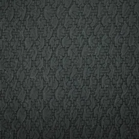 1 1/2 YD PC-Black Texture Matelasse Jacketing Fabric