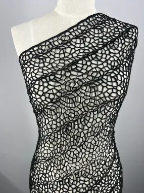 Anglaise Lace - Black - 125cm