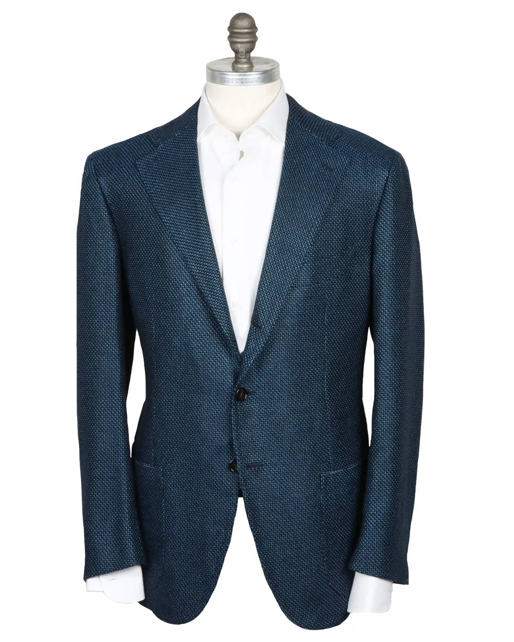 Aqua and Black Textured Sportcoat