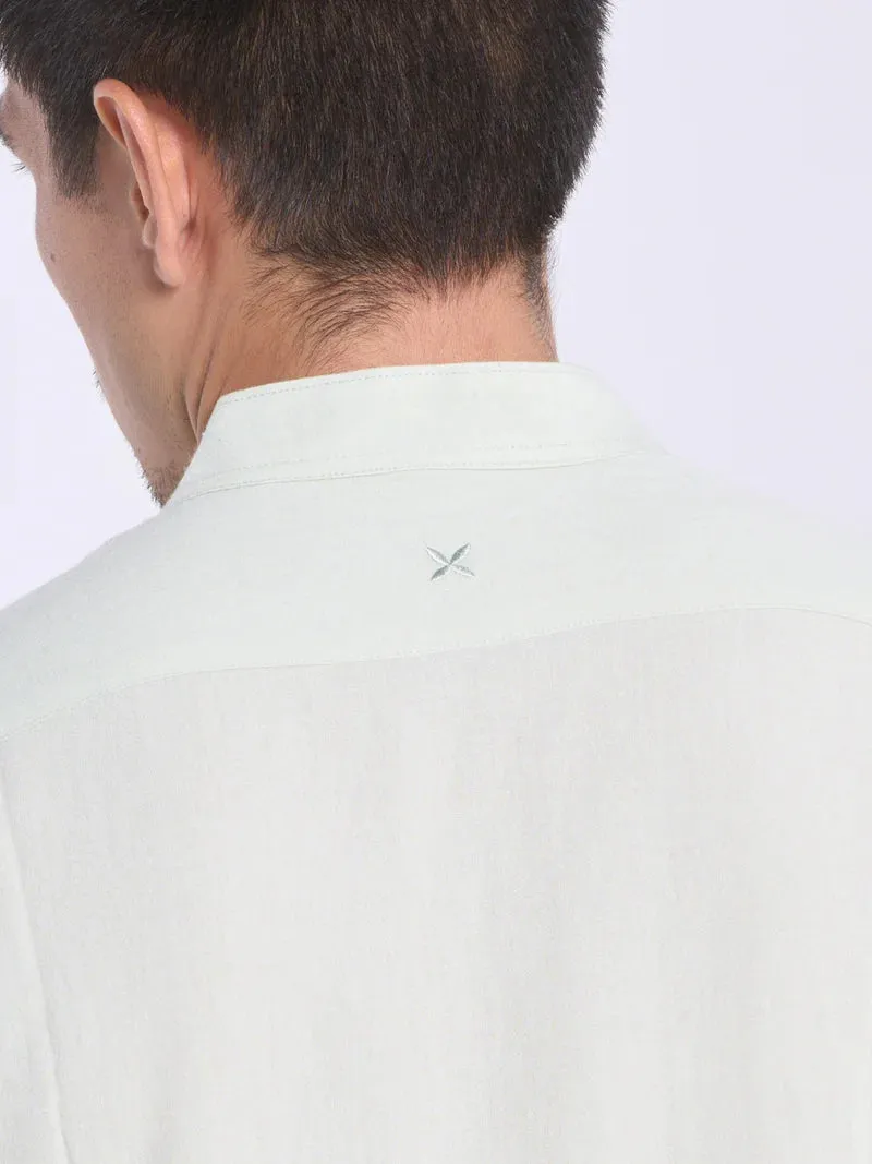 BAMBOO LINEN SHIRT | MANDARIN COLLAR (UNISEX)