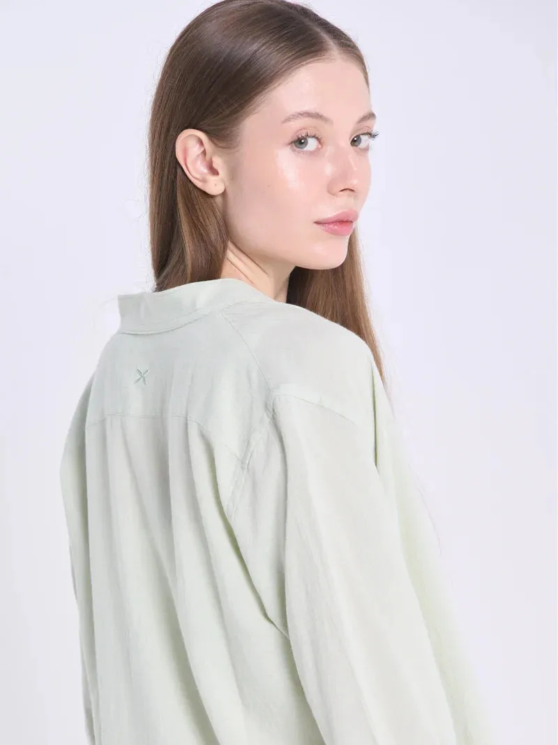 BAMBOO LINEN SHIRT | MANDARIN COLLAR (UNISEX)