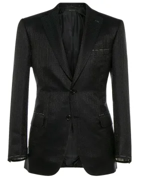 Blue and Midnight Textured Dinner Jacket