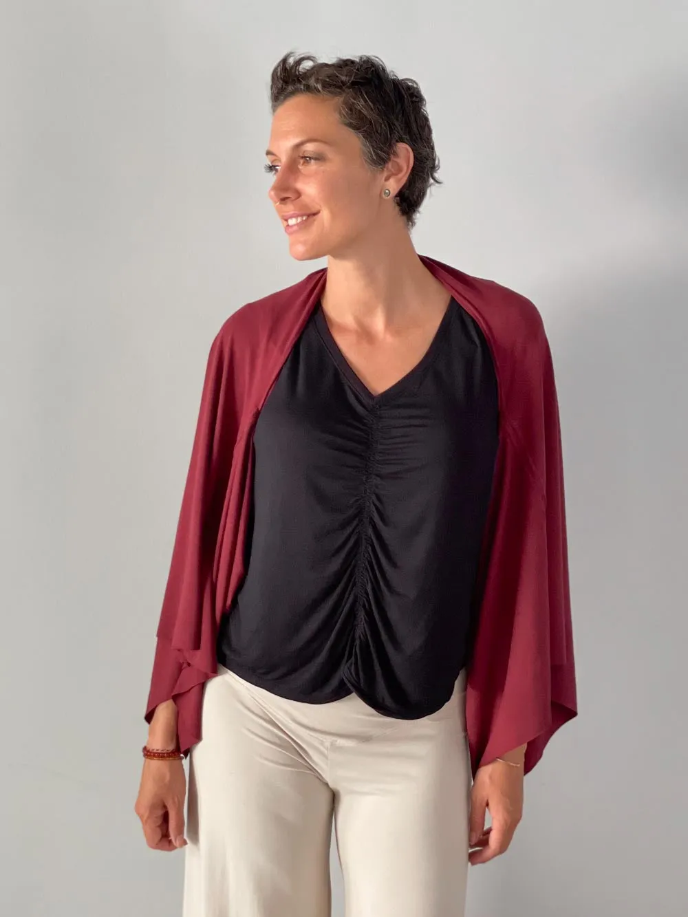 Convertible Wing Shrug Tunic