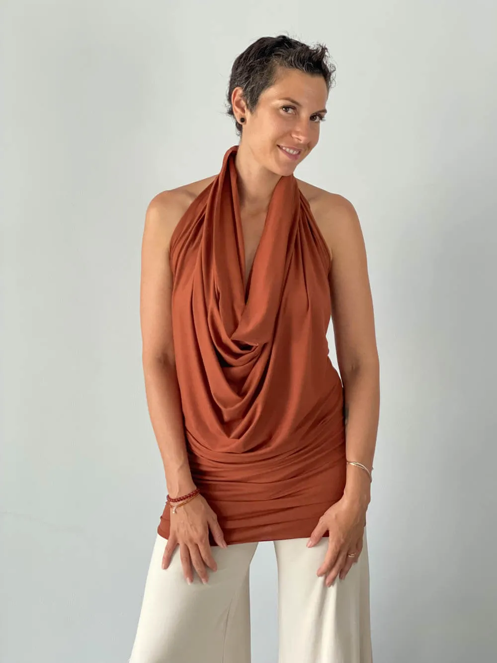 Convertible Wing Shrug Tunic