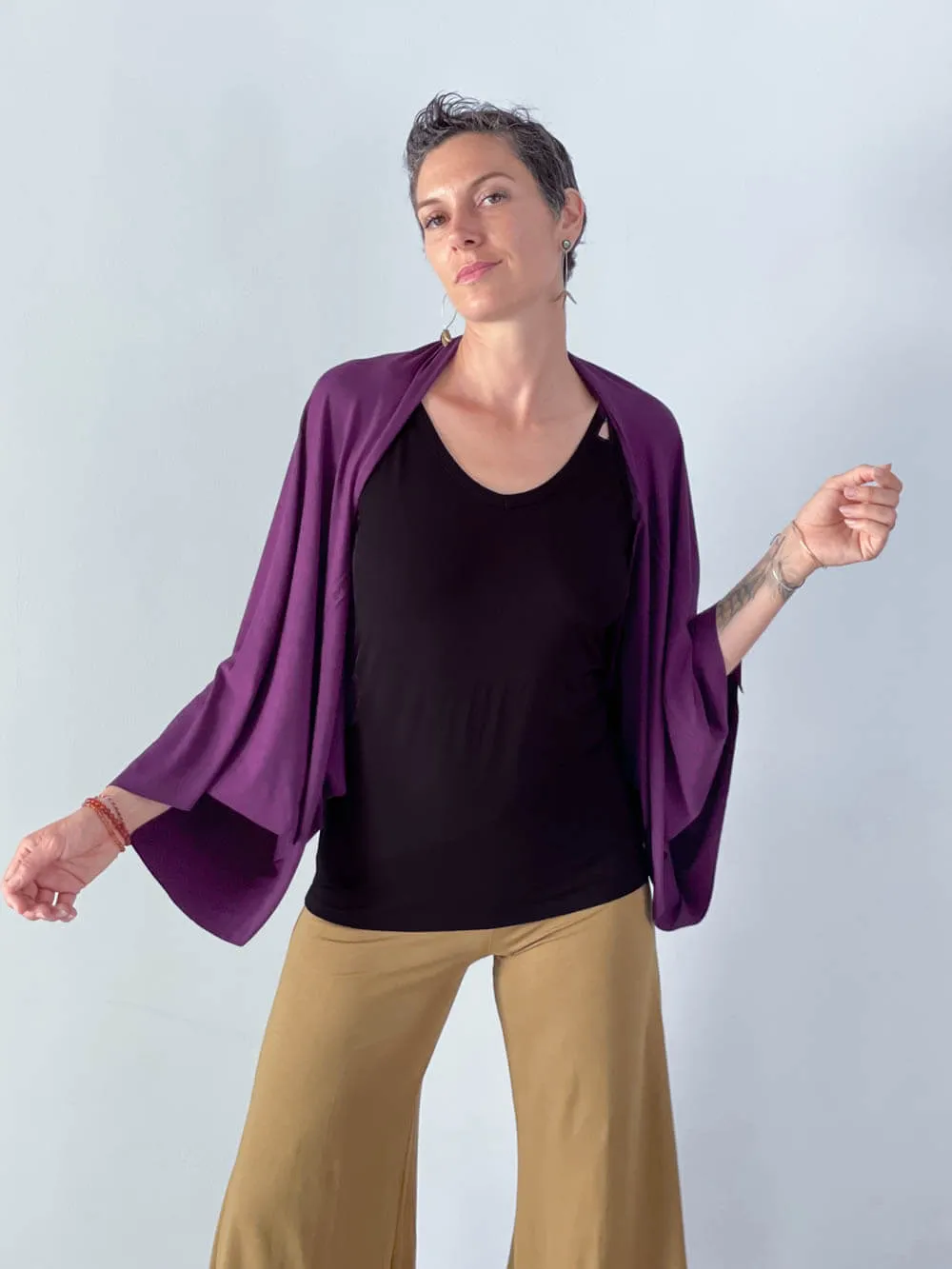 Convertible Wing Shrug Tunic