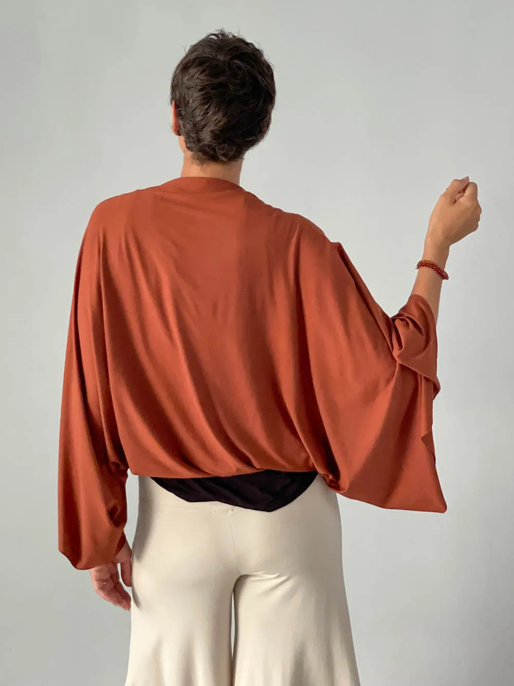 Convertible Wing Shrug Tunic