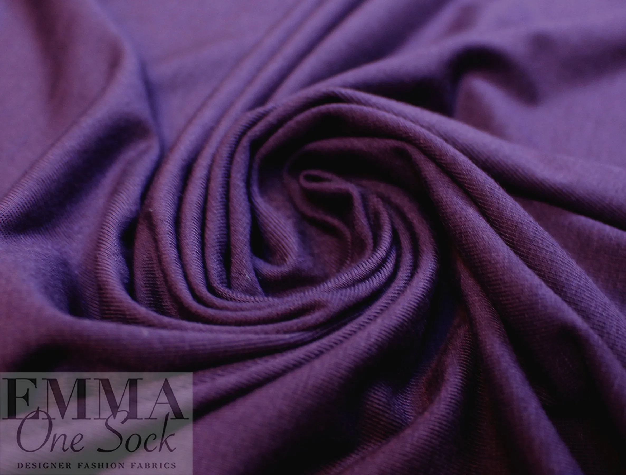 dark plum Oeko-Tex bamboo/spandex 4-way jersey