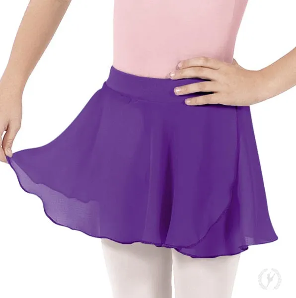 Eurotard 10127 Child Mock Wrap Chiffon Pull-On Skirt