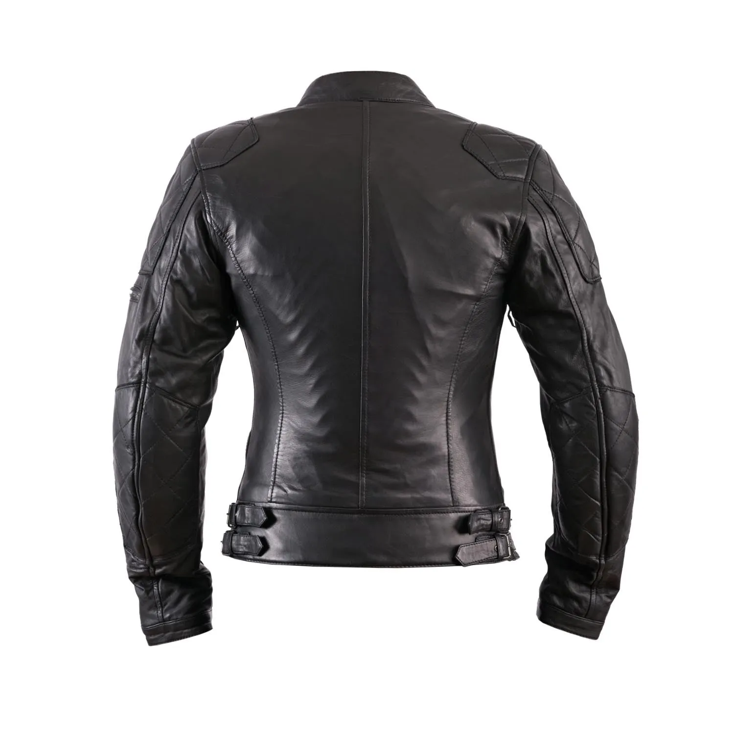 HELSTONS KS70 WOMENS LEATHER MOTORCYCLE JACKET - SOFT BLACK