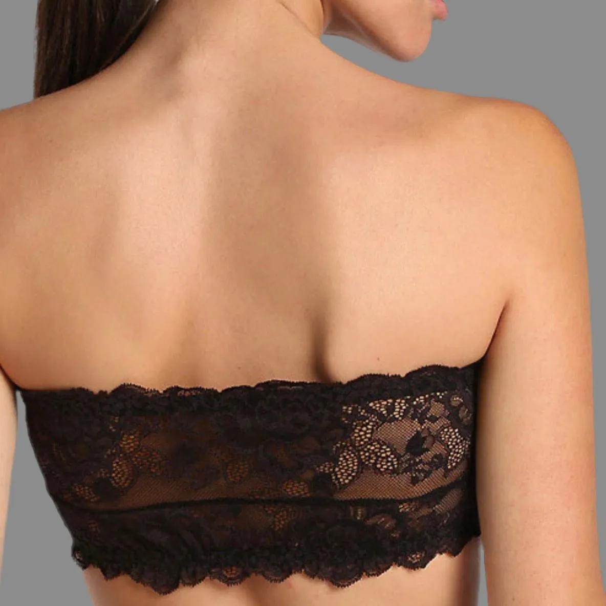 Janira - Greta Lace Bandeau - Black/Nude