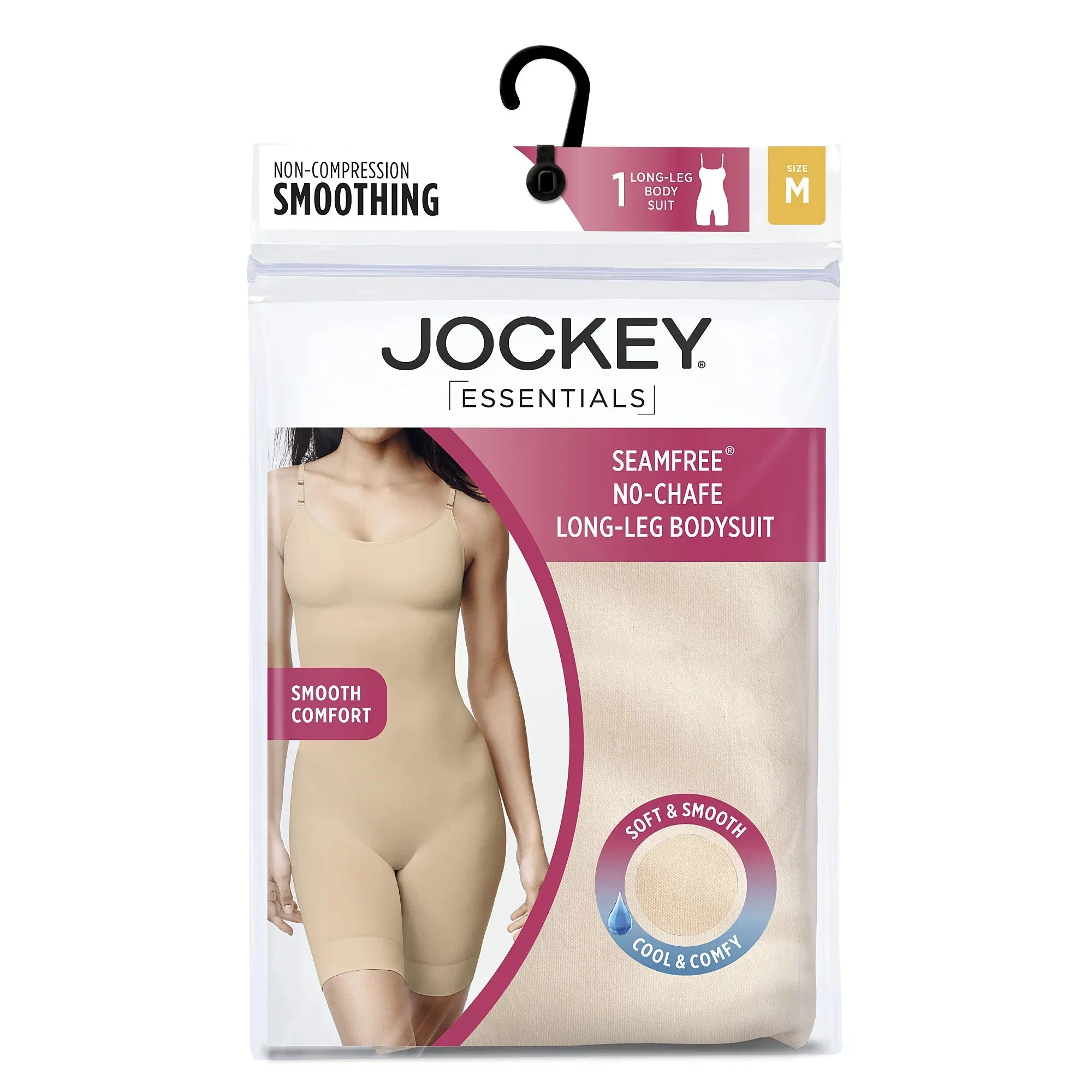 Jockey Essentials Women's Long Leg Bodysuit, Light, S