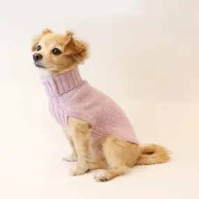 Lavender Merino Wool Dog Sweater