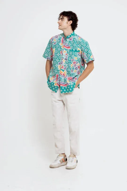 MANDARIN SHORT SLEEVE SHIRT