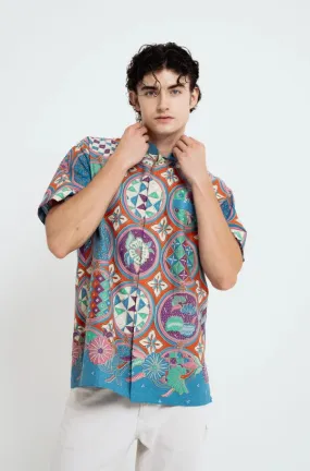 MANDARIN SHORT SLEEVE SHIRT