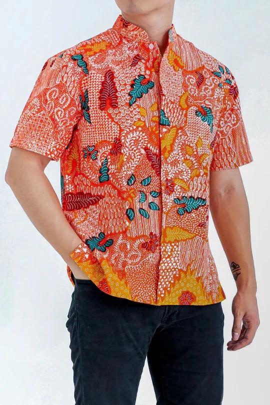 MANDARIN SHORT SLEEVE SHIRT