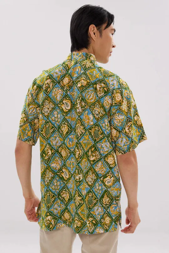 MANDARIN SHORT SLEEVE SHIRT