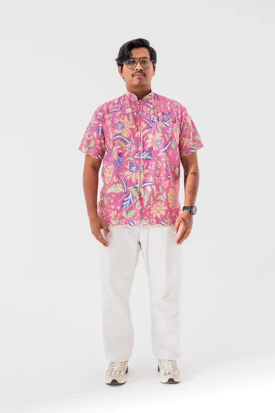 MANDARIN SHORT SLEEVE SHIRT