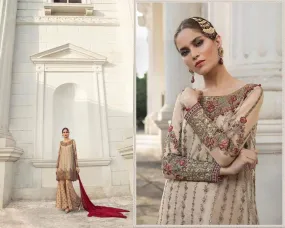 Maria B Net Dresses - Embroidered Chiffon Dupatta - Replica - Unstitched