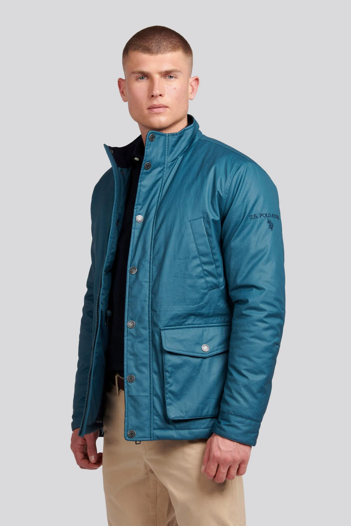 Mens 4 Pocket Field Jacket in Stargazer