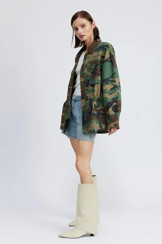 Oversized Camo Jacket