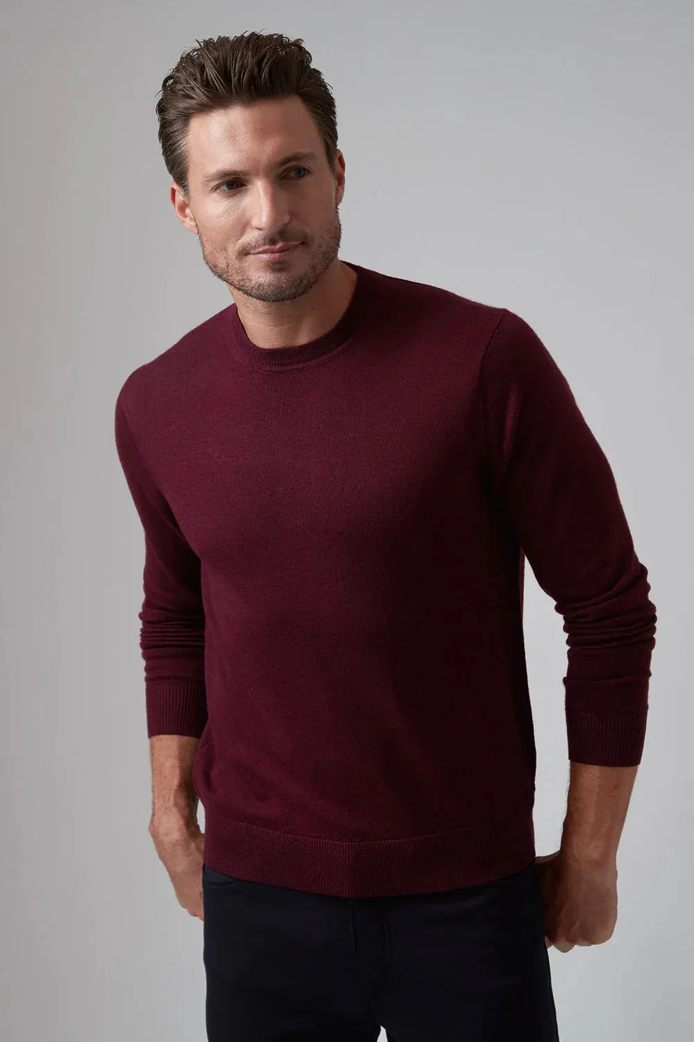 Raffi Alfie Crew in Merlot