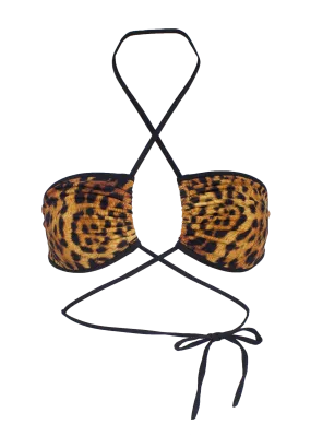 Sexy Multi way Bikini Top/ VERSA SWIM ANIMAL PRINT