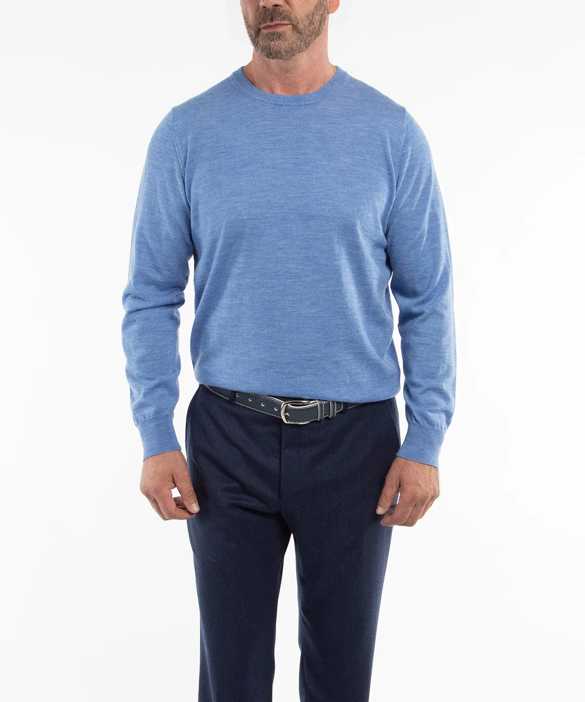 Signature Ultra Light 100% Merino Wool Crewneck Sweater