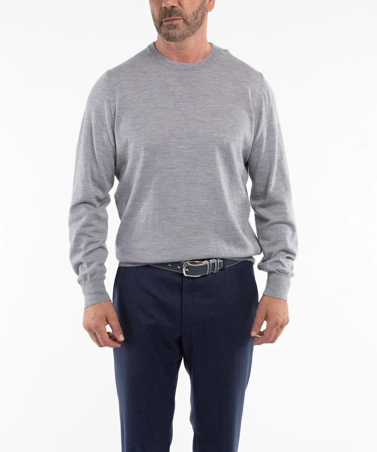 Signature Ultra Light 100% Merino Wool Crewneck Sweater