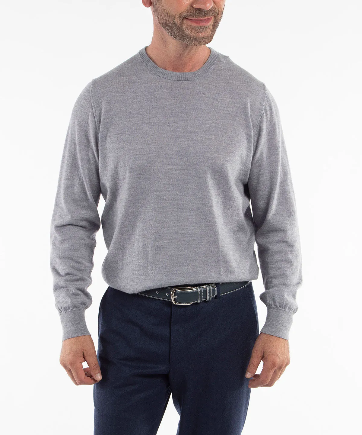 Signature Ultra Light 100% Merino Wool Crewneck Sweater