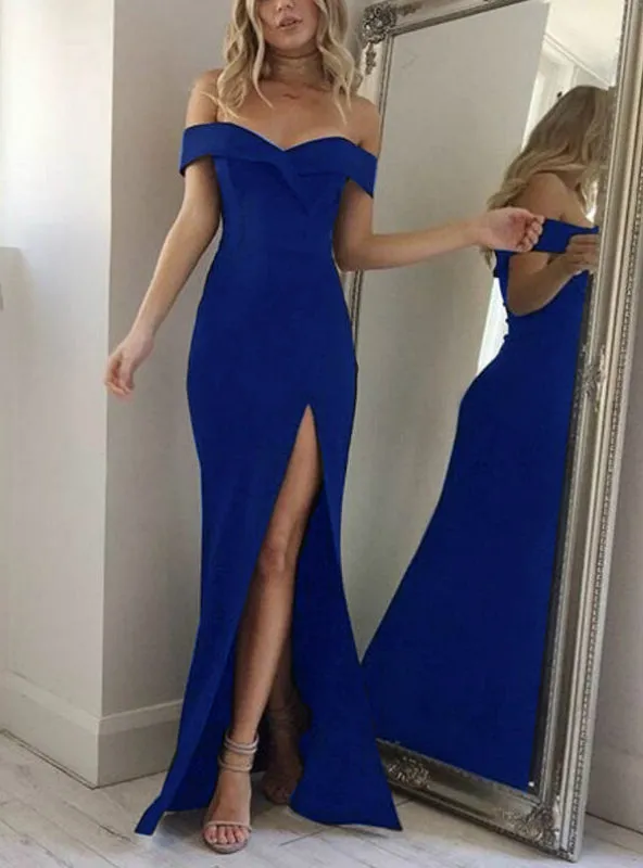 TastyHottie - Maxi Formal Party Dresses Strapless Solid Spring Girl Dresses