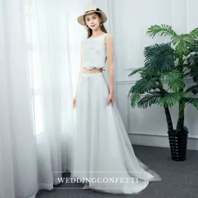 The Eartha Wedding Bridal Separates Cropped Top Maxi & Skirt (Customisable)