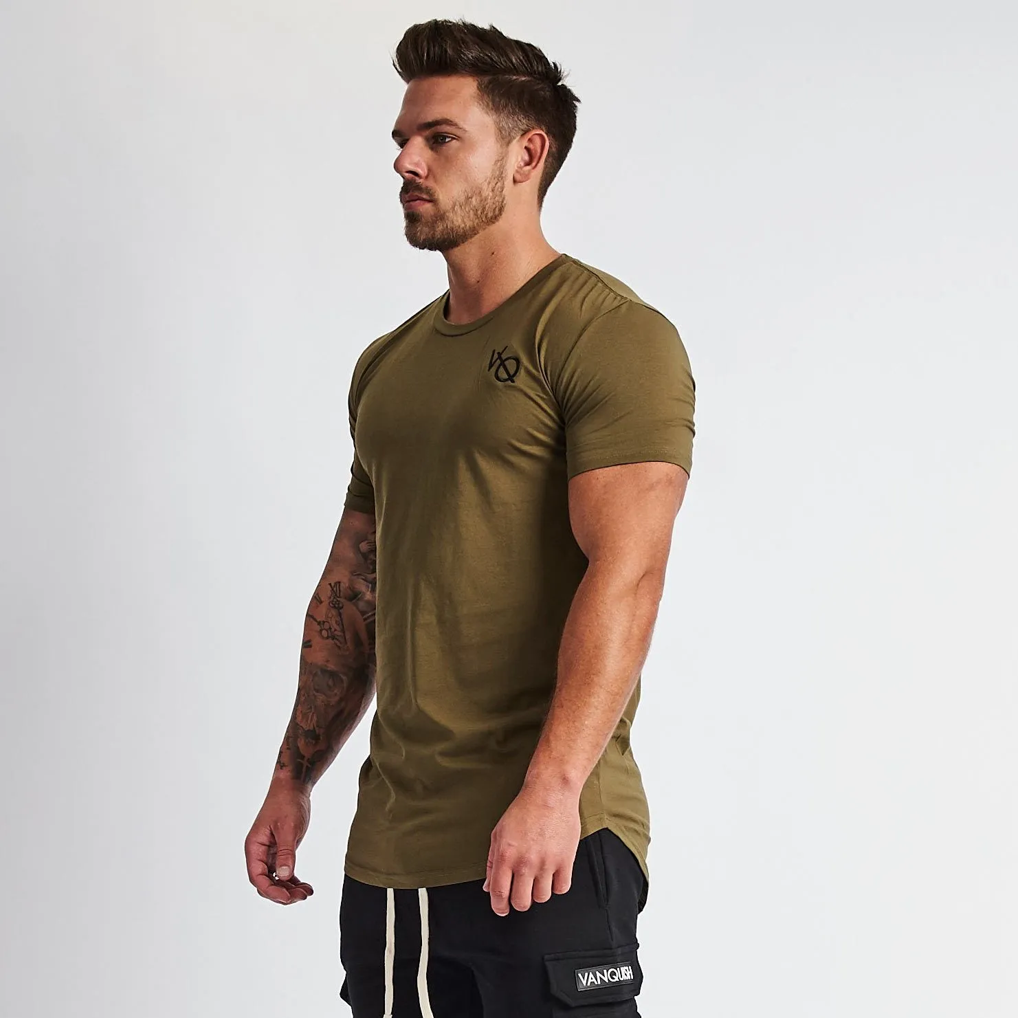 Vanquish Essential Khaki Short Sleeved T Shirt