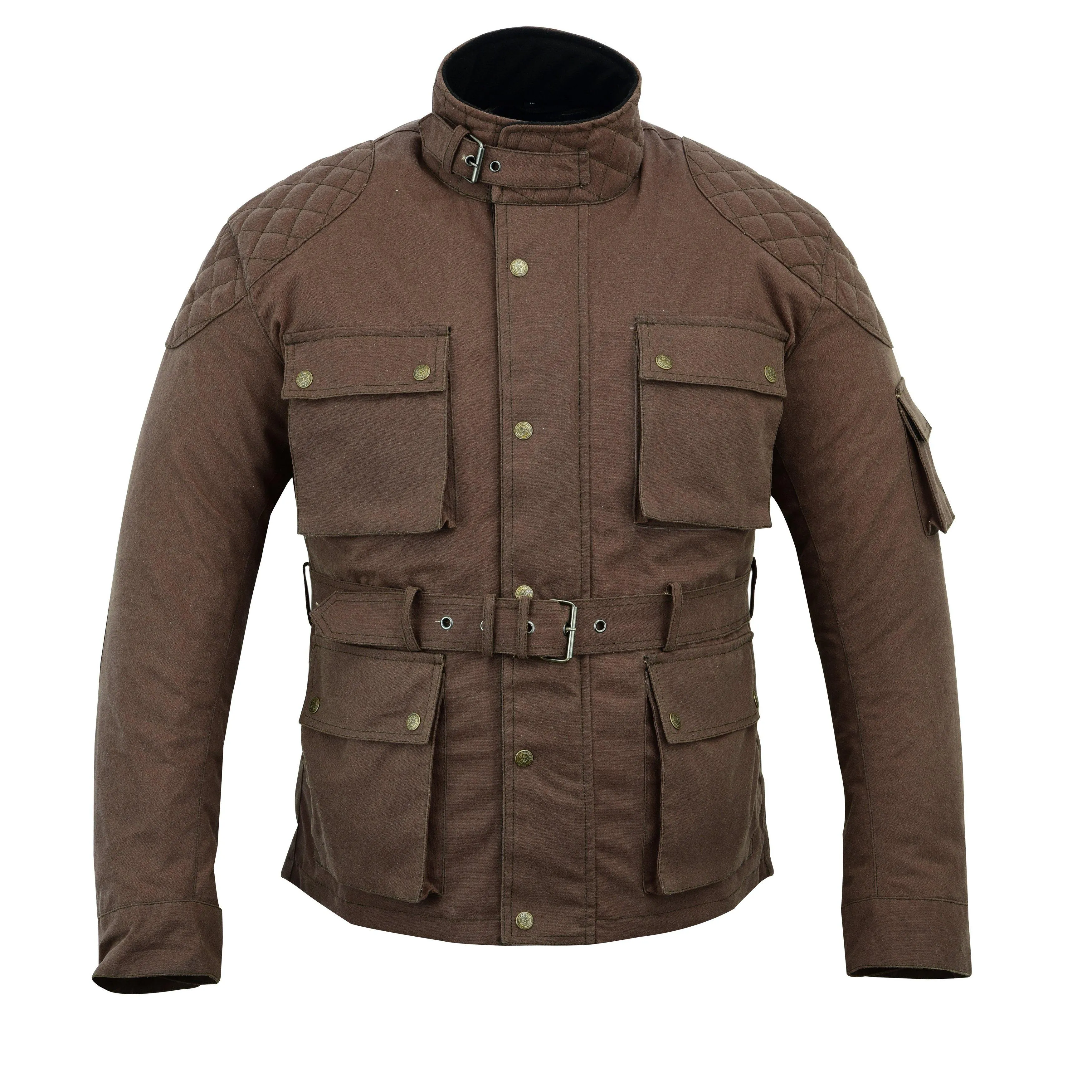 Warrior Gears Waxed Cotton Motorcycle Suit | 2 PC - Brown